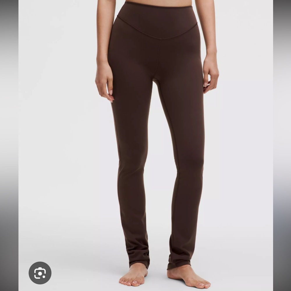 Lululemon Wunder Under SmoothCover Ruched Pant Regular in brown